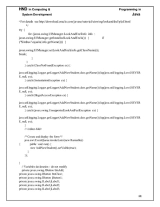 Java completed assignment | DOCX