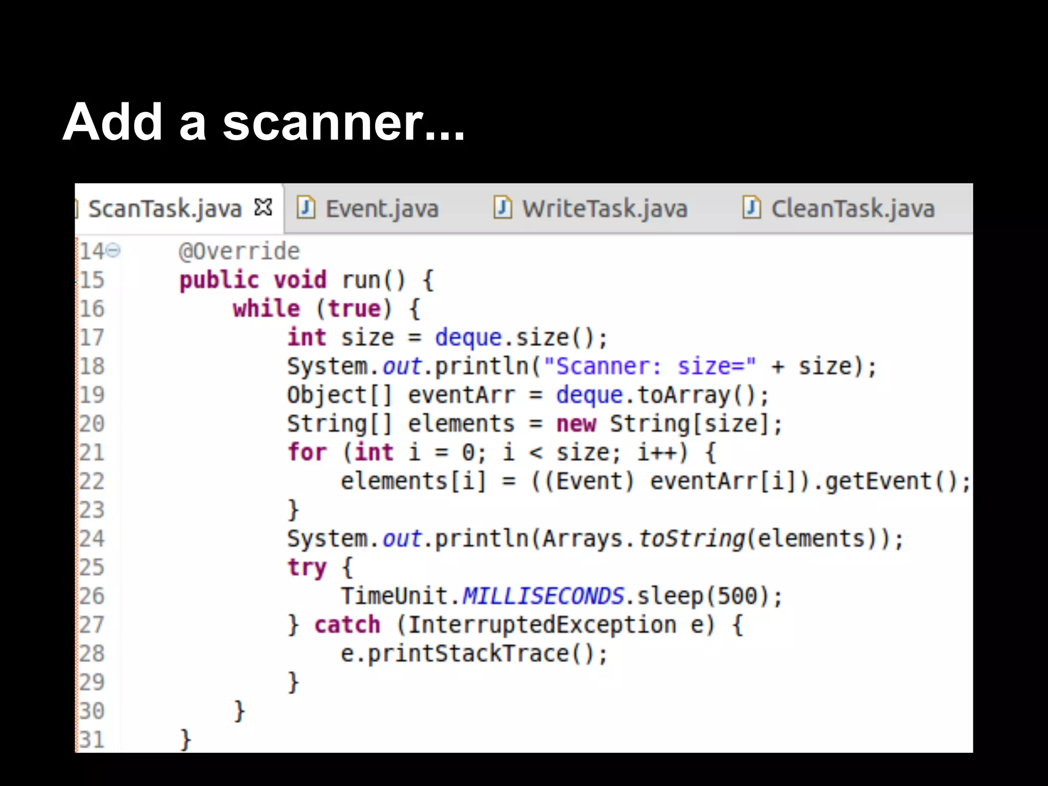 Add a scanner...
 