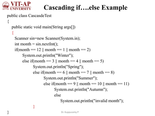 Java conditional statements | PDF | Programming Languages | Computing