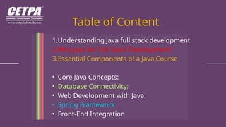 Java Course Essentials A Gateway to Full Stack Development.pptx