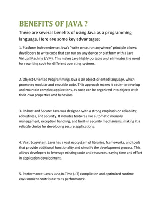 java course in chandigarh | PDF