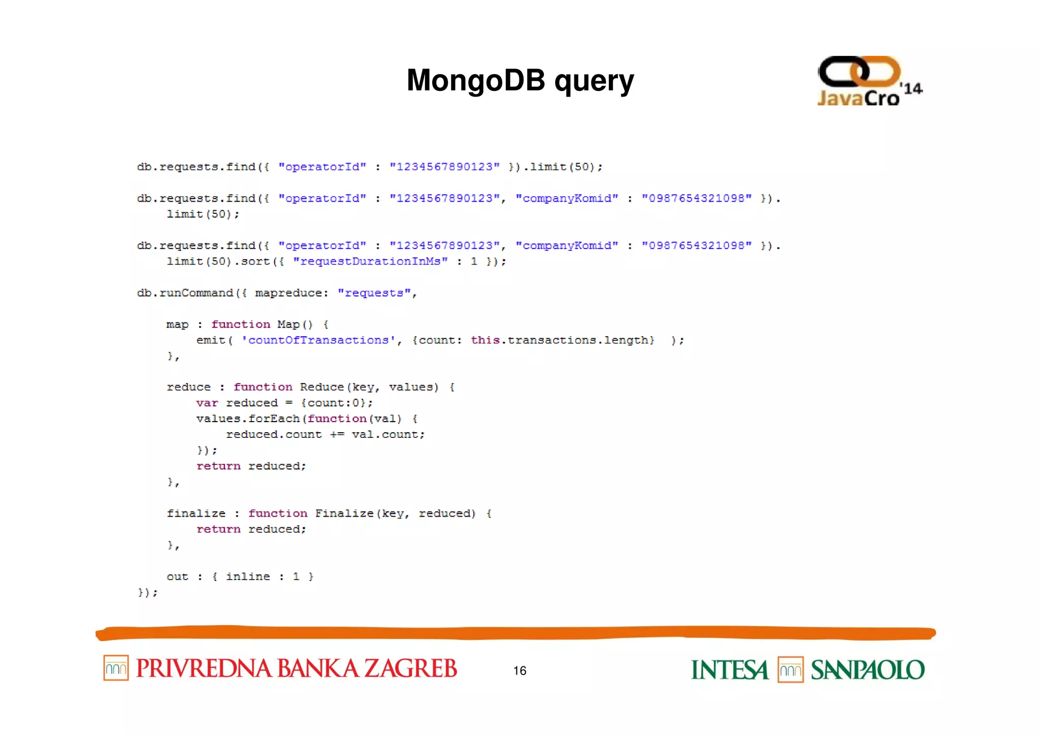 MongoDB query 16 