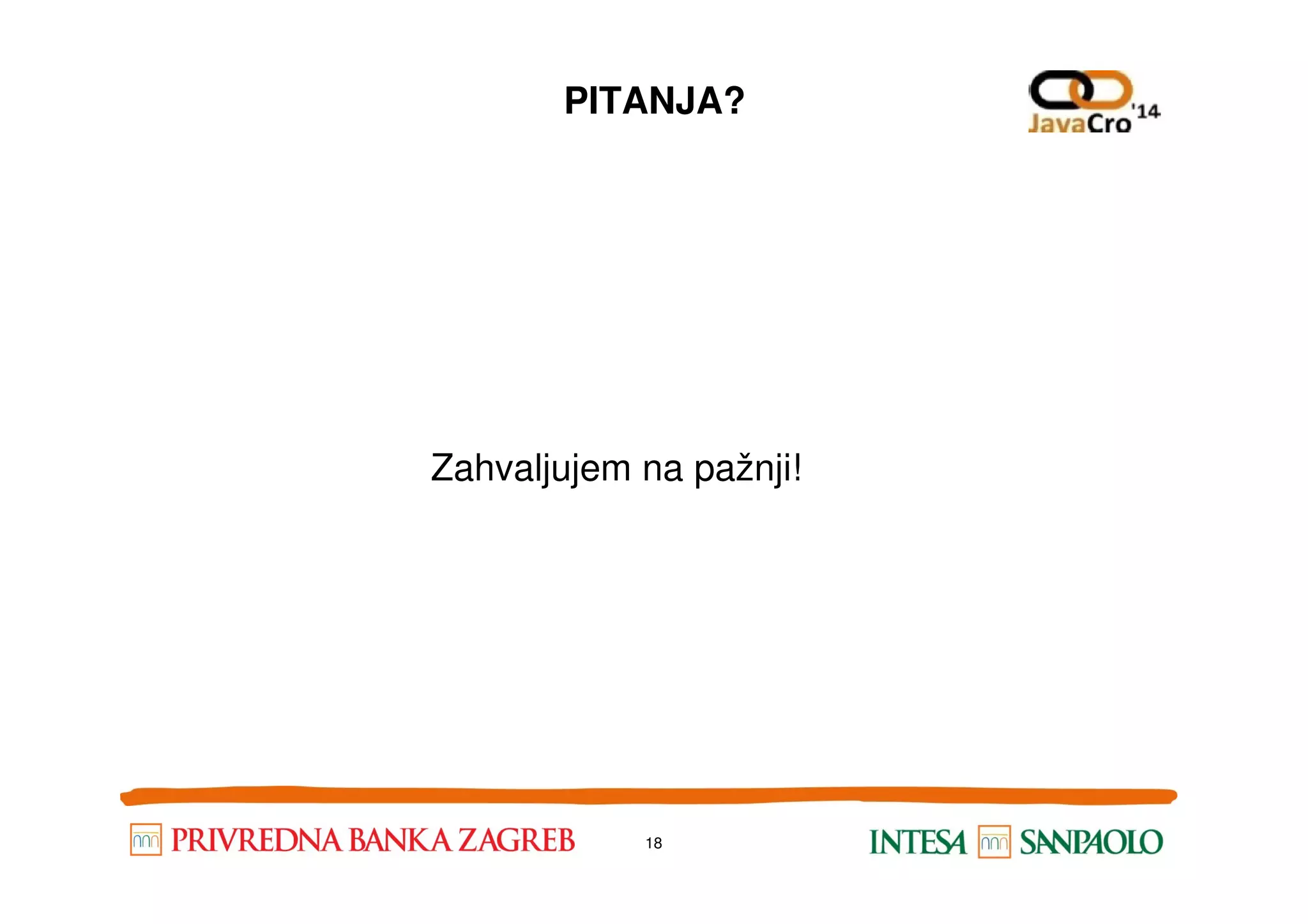 PITANJA? Zahvaljujem na pažnji!Zahvaljujem na pažnji! 18 