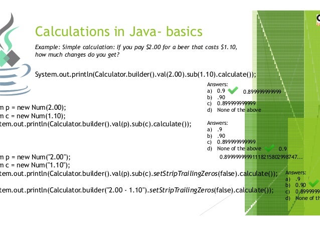 JavaCro'14 - JCalc Calculations in Java with open source API – Davor