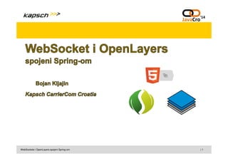 | 1WebSockets i OpenLayers spojeni Spring-om
 