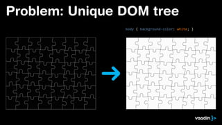 Problem: Unique DOM tree
 