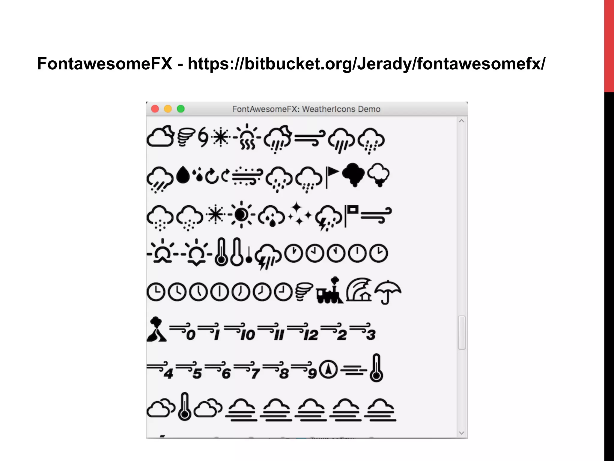 FontawesomeFX - https://bitbucket.org/Jerady/fontawesomefx/
 