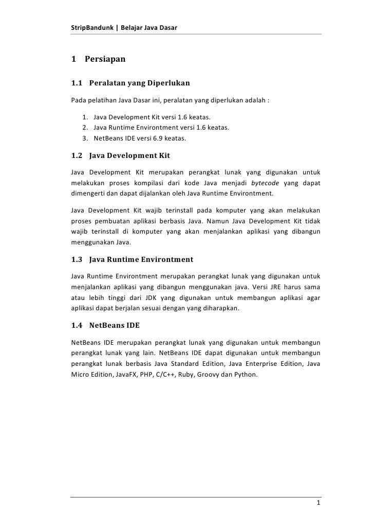 Mengenal Dan Memulai Pemrograman Java Belajar Java