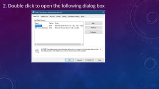 2. Double click to open the following dialog box
 