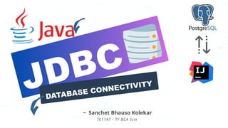 Java JDBC Connectivity Practical Explanation | PPTX