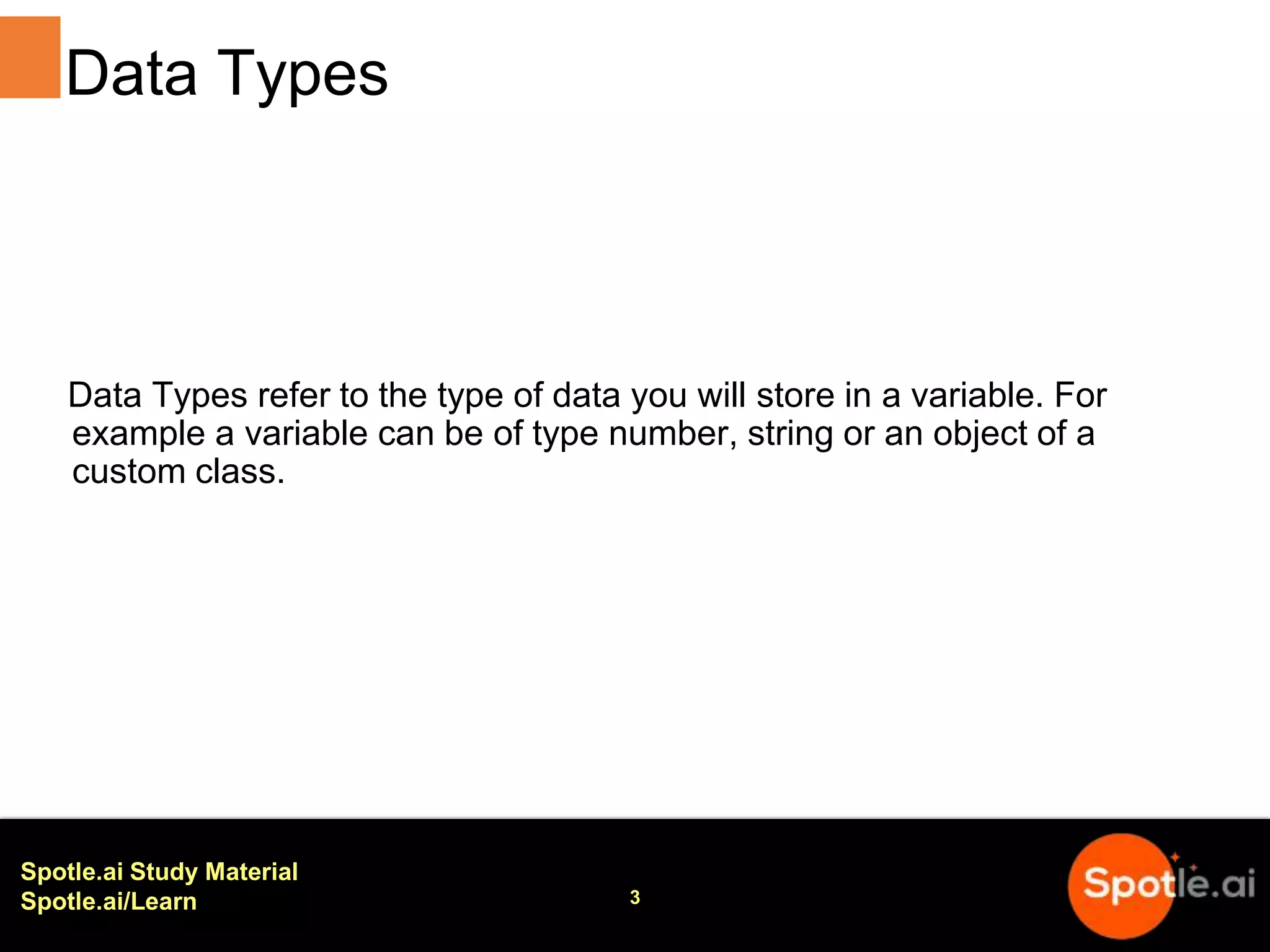Java Data Types | PPTX