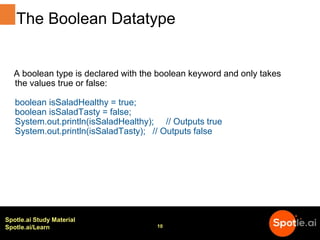 Java Data Types | PPTX