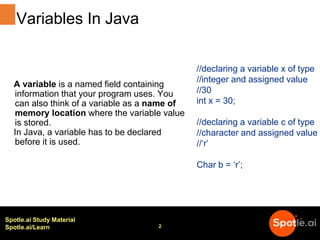 Java Data Types | PPTX