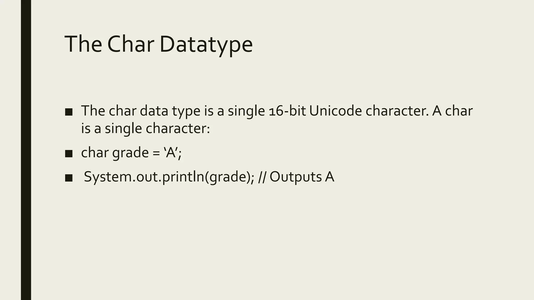 Java data types | PPTX