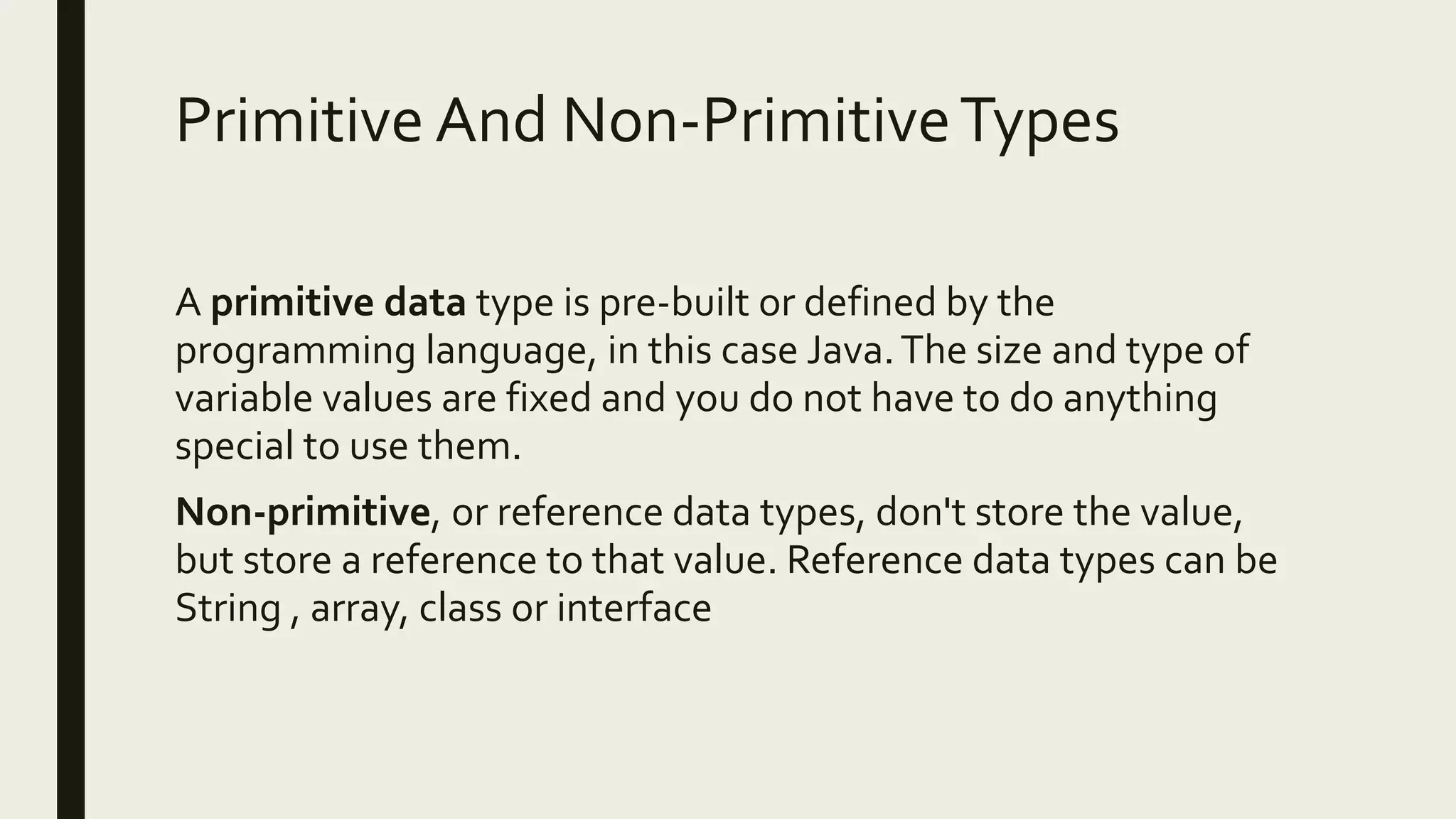 Java data types | PPTX