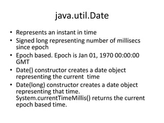 Java Dates