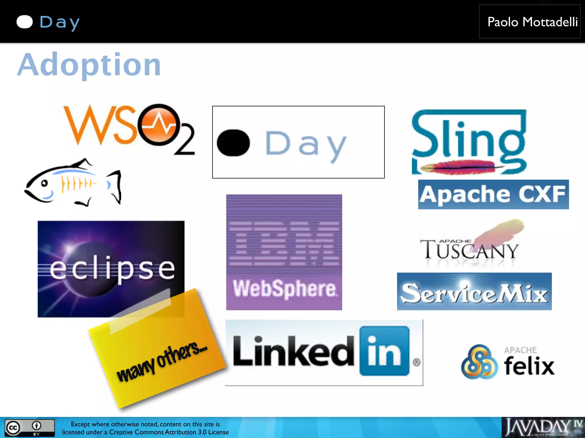 Paolo Mottadelli Adoption thers... many o Except where otherwise noted, content on this site is licensed under a Creative Commons Attribution 3.0 License 