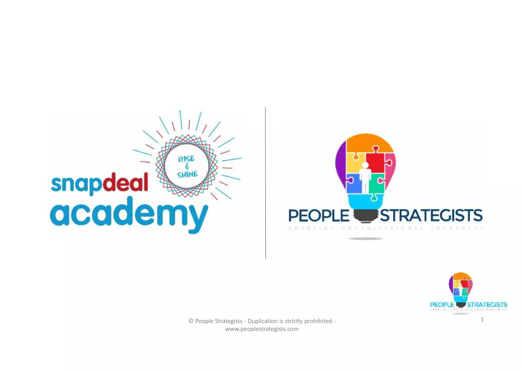 © People Strategists - Duplication is strictly prohibited - www.peoplestrategists.com 1 