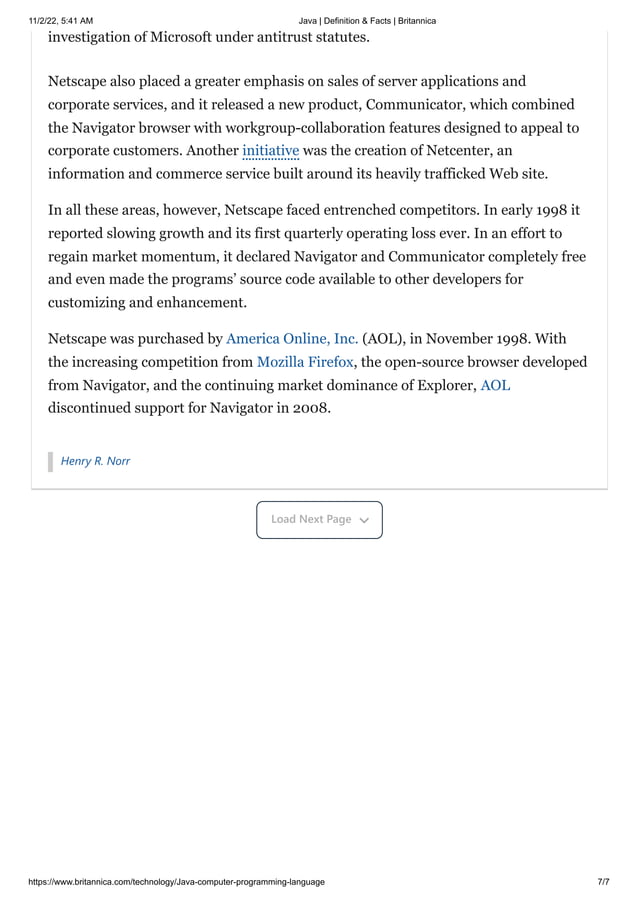 Java definition facts britannica pdf