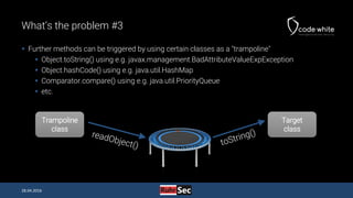 Java Deserialization Vulnerabilities - The Forgotten Bug Class (RuhrSec Edition)