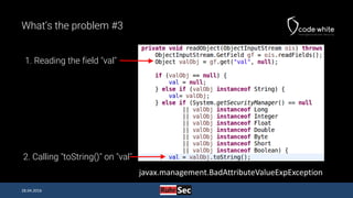 Java Deserialization Vulnerabilities - The Forgotten Bug Class (RuhrSec Edition)