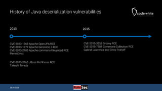 Java Deserialization Vulnerabilities - The Forgotten Bug Class (RuhrSec Edition)