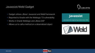 Java Deserialization Vulnerabilities - The Forgotten Bug Class (RuhrSec Edition)