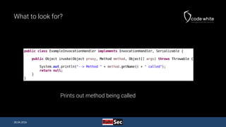 Java Deserialization Vulnerabilities - The Forgotten Bug Class (RuhrSec Edition)