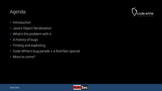 Java Deserialization Vulnerabilities - The Forgotten Bug Class (RuhrSec Edition)