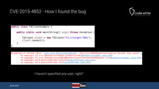 Java Deserialization Vulnerabilities - The Forgotten Bug Class (RuhrSec Edition)