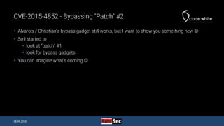 Java Deserialization Vulnerabilities - The Forgotten Bug Class (RuhrSec Edition)