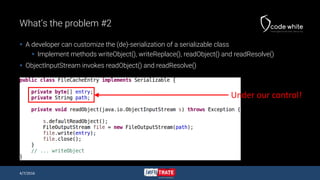 Java Deserialization Vulnerabilities - The Forgotten Bug Class | PPT