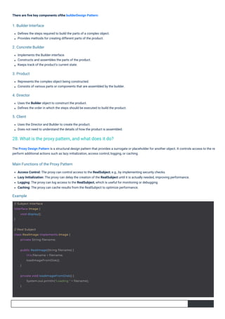 Java Design Patterns Interview Questions PDF By ScholarHat | PDF