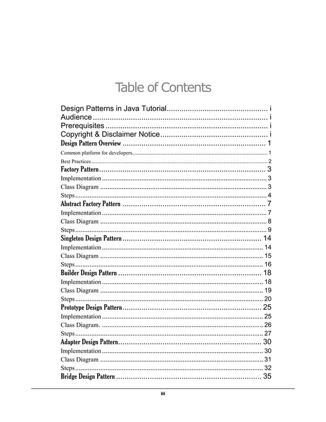 Java design pattern tutorial | PDF