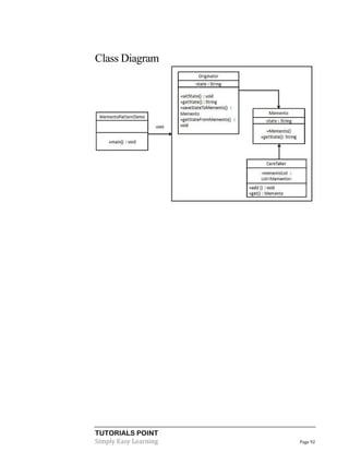TUTORIALS POINT
Simply Easy Learning Page 92
Class Diagram
 