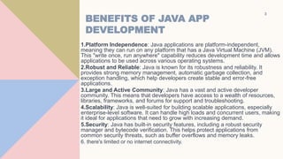 Java development company | PPT image.