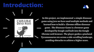 Make a Google Dino Dinosaur Game in Python