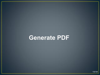 Generate PDF
 
