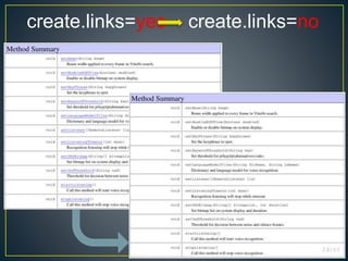 create.links=yes create.links=no
 