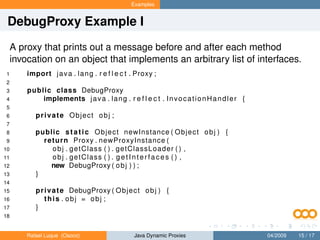 Understanding Java Dynamic Proxies | PPT