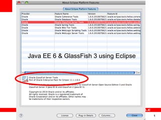 Java EE 6 & GlassFish 3 using Eclipse




                                        1
 