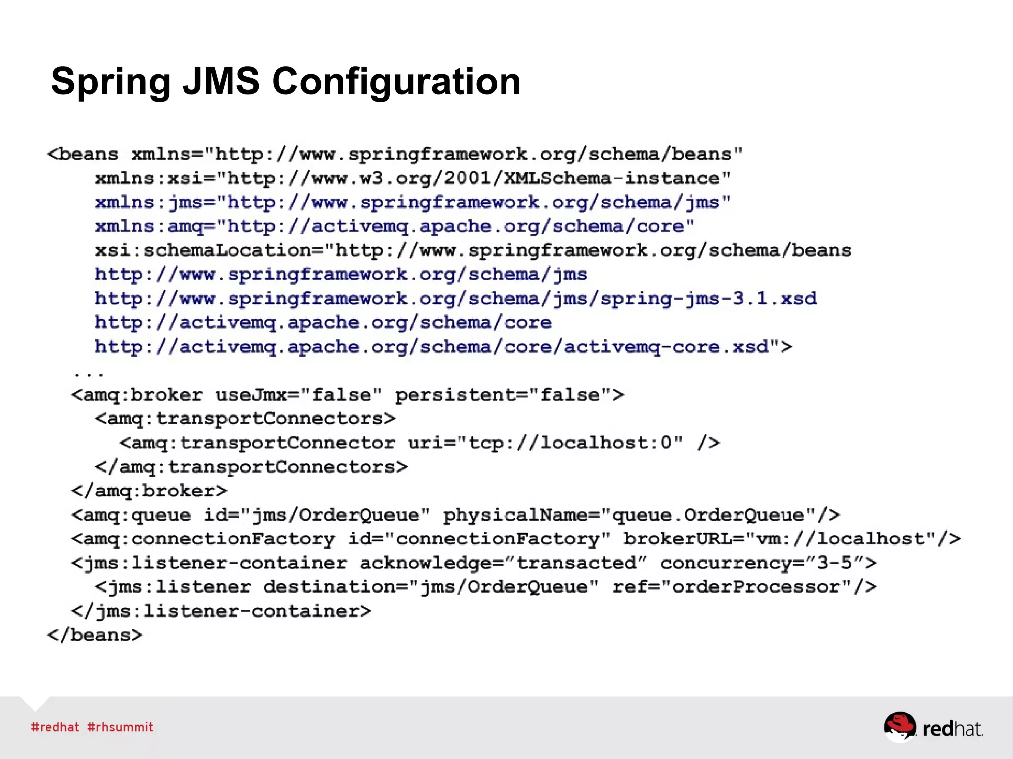 Spring JMS Configuration
 