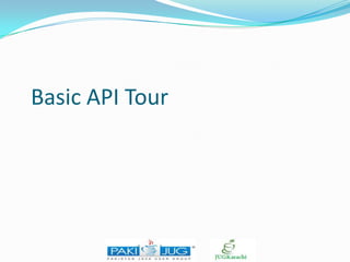 Basic API Tour

 