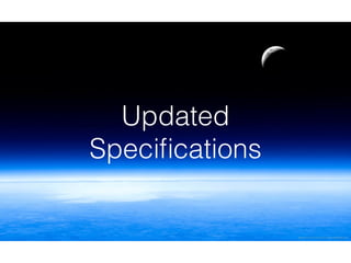 Updated
Speciﬁcations
 