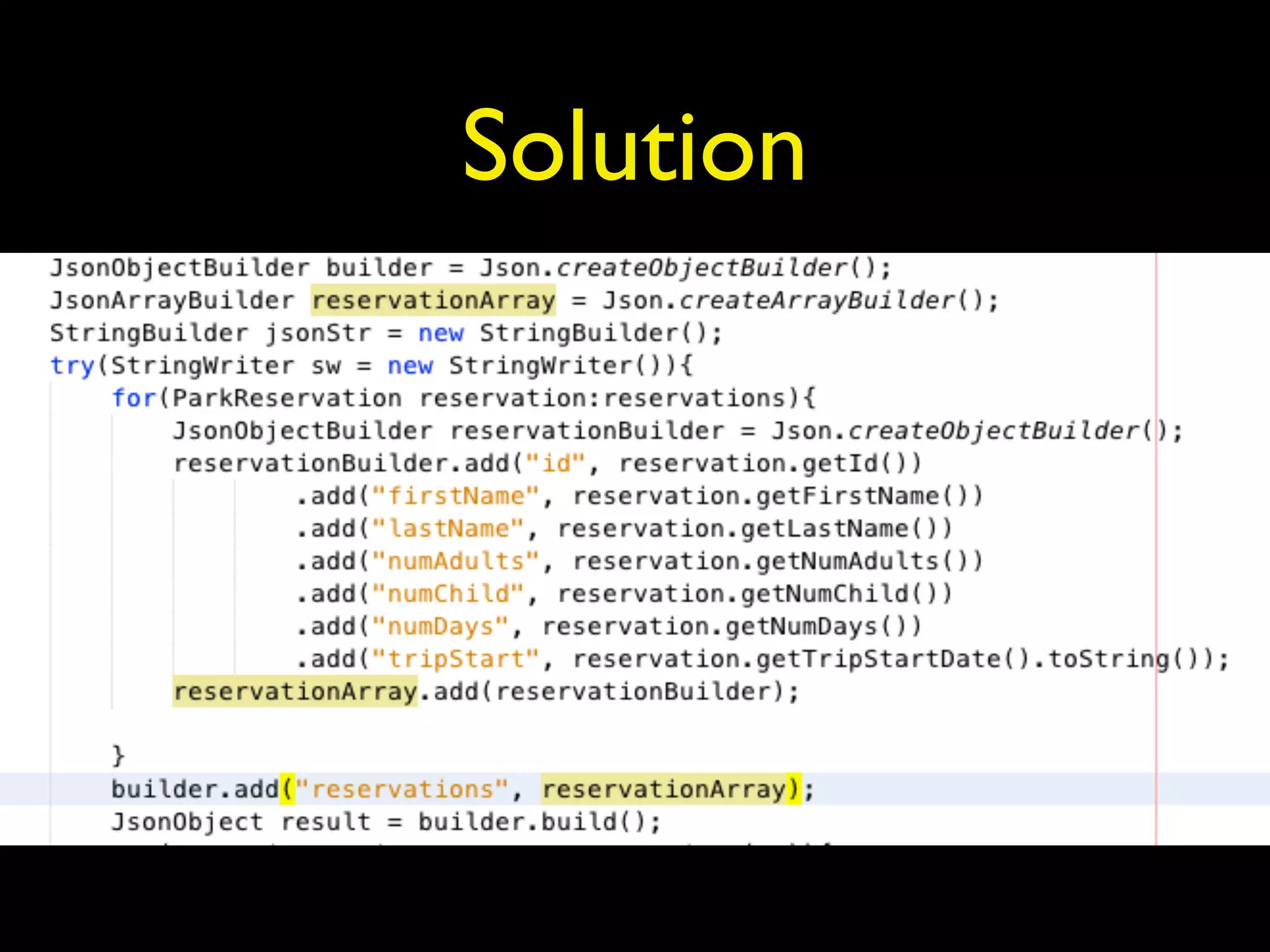 Solution
 