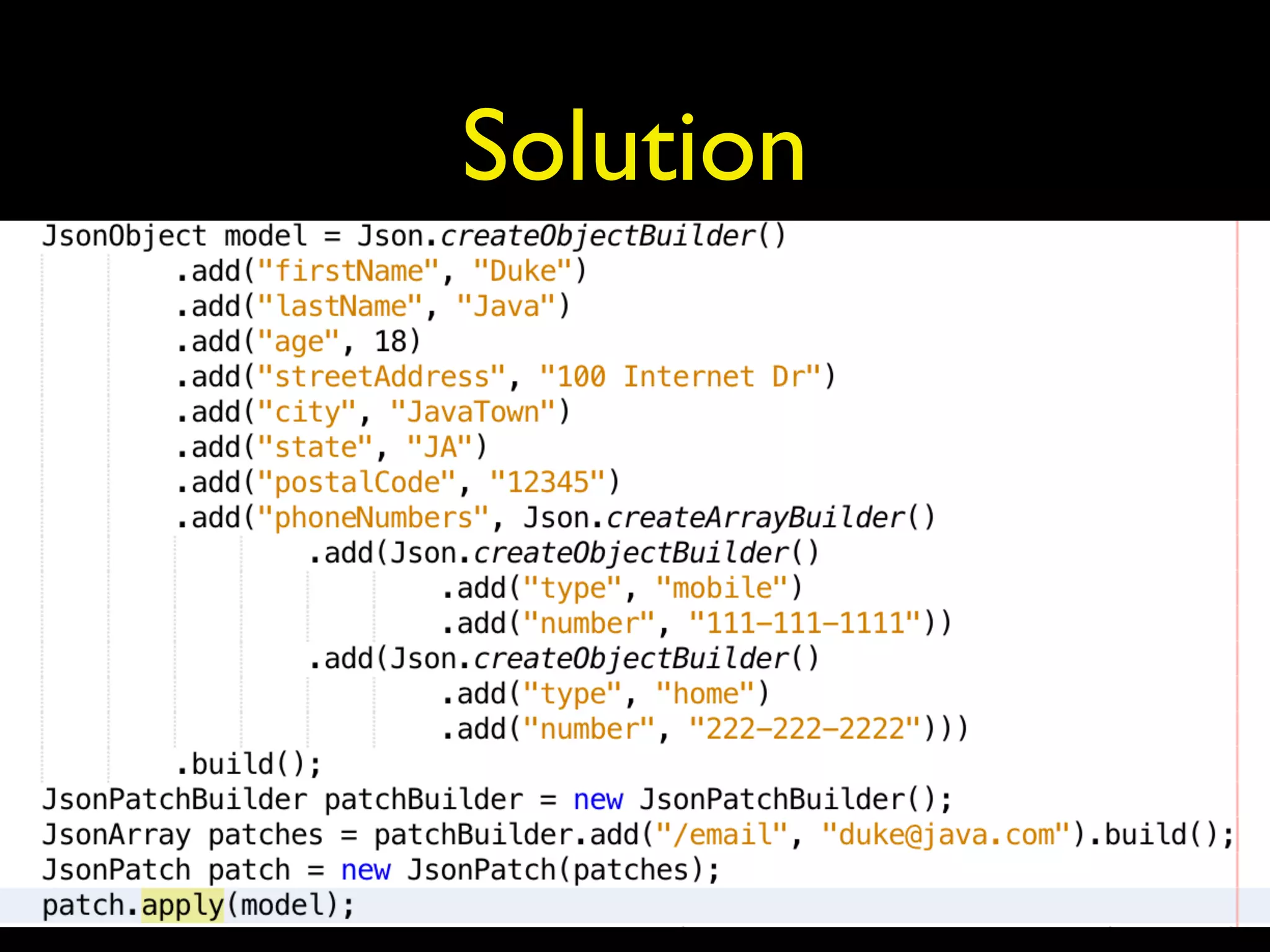 Solution
 