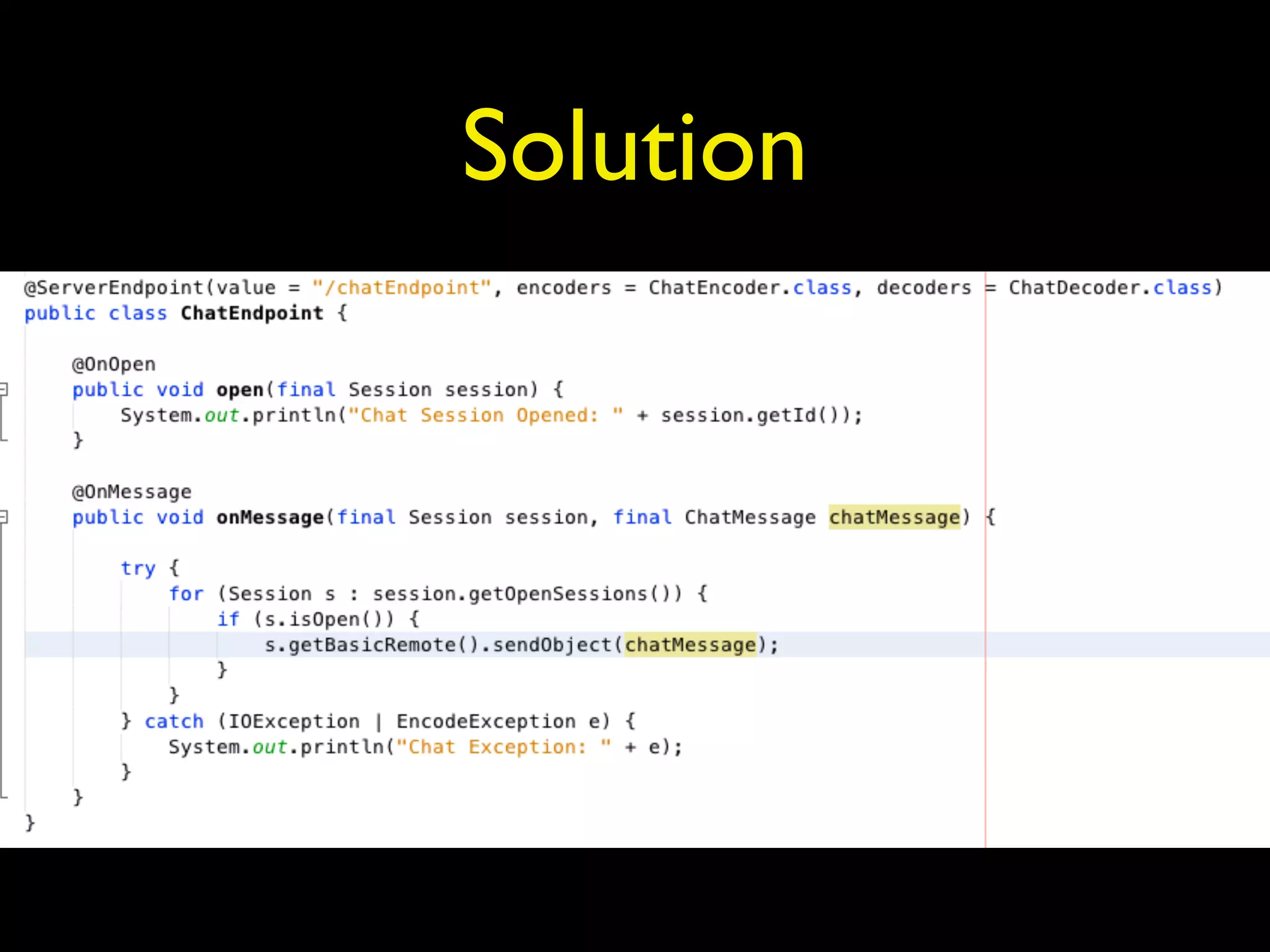Solution
 