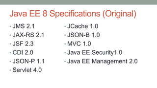 Java EE 8 Update | PPTX
