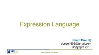 Java EE Basic Chapter6: Expression Language