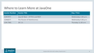 Copyright © 2016, Oracle and/or its affiliates. All rights reserved. |
Q & A
63
 